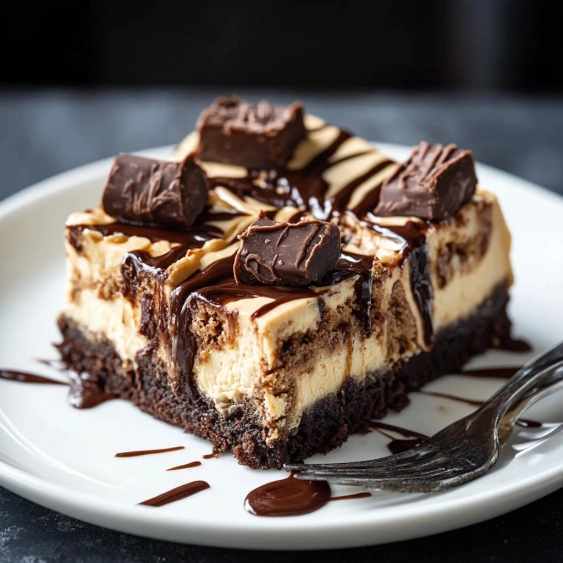 Whip Up Impressive Deep Dish Peanut Butter Cheesecake Brownies